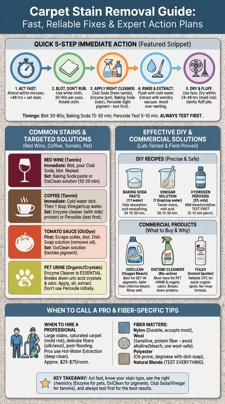 how to remove stains from carpet