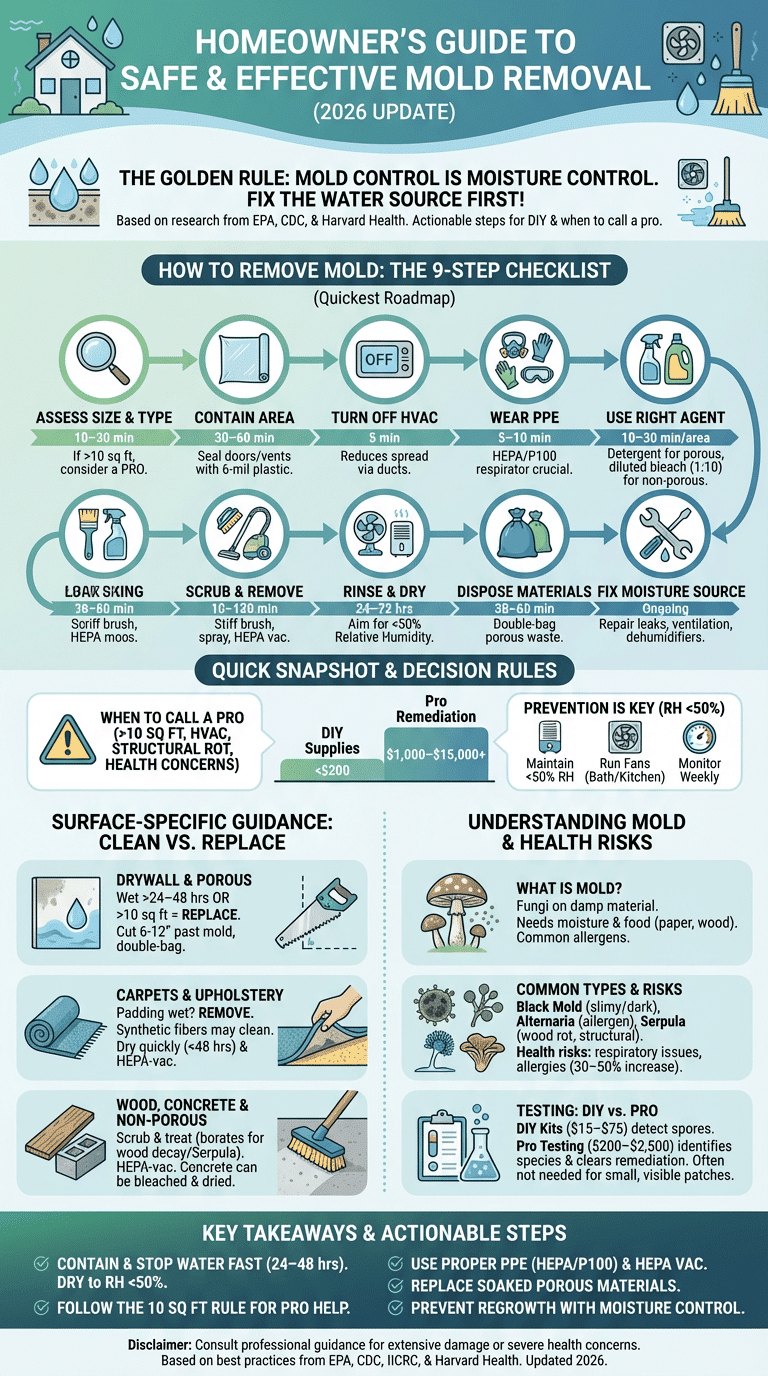 how to remove mold