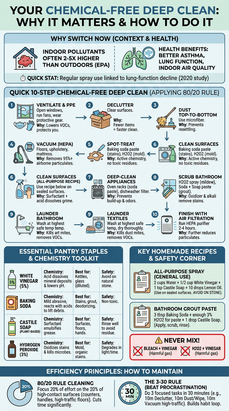 how to deep clean without chemicals