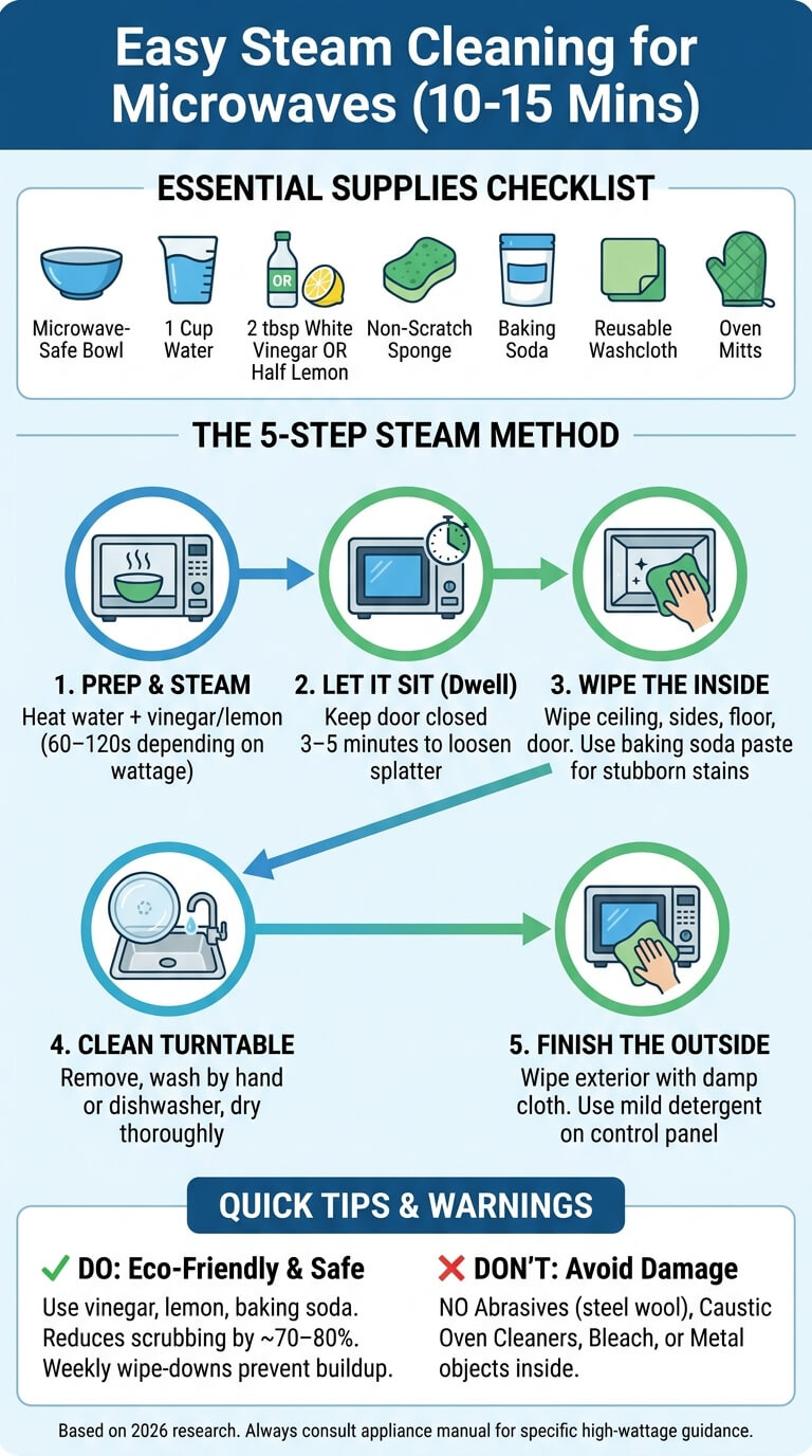 How to Clean a Microwave
