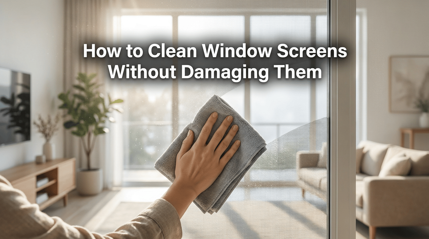 How to Clean Window Screens Without Damaging Them featured image