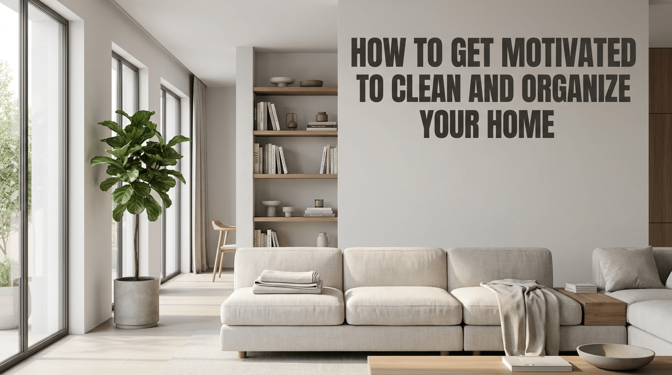 How to Get Motivated to Clean and Organize Your Home featured image