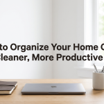 How to Organize Your Home Office for a Cleaner, More Productive Space featured image