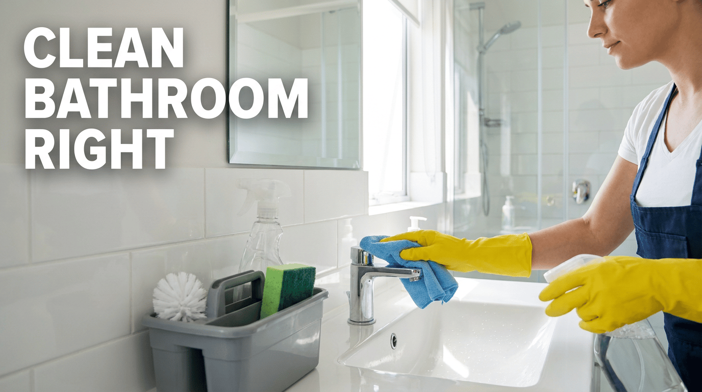 How to Clean a Bathroom: Complete Step-by-Step Guide featured image