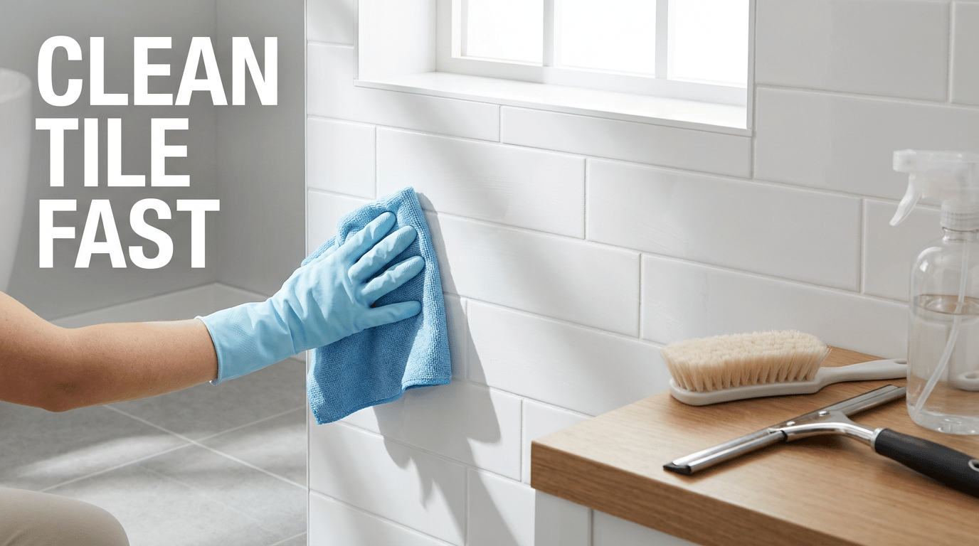 How to Clean Bathroom Tiles featured image