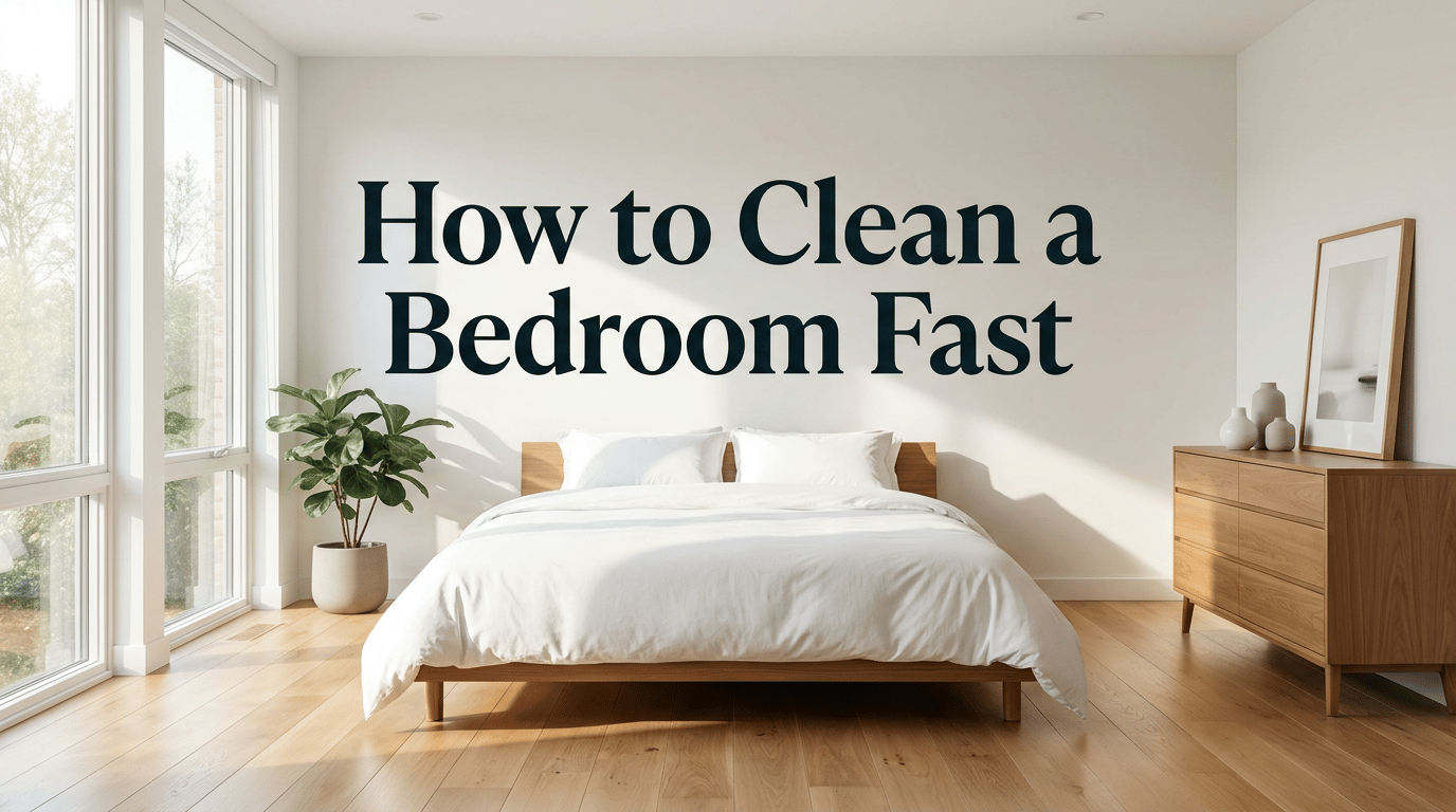 How to Clean a Bedroom Fast featured image