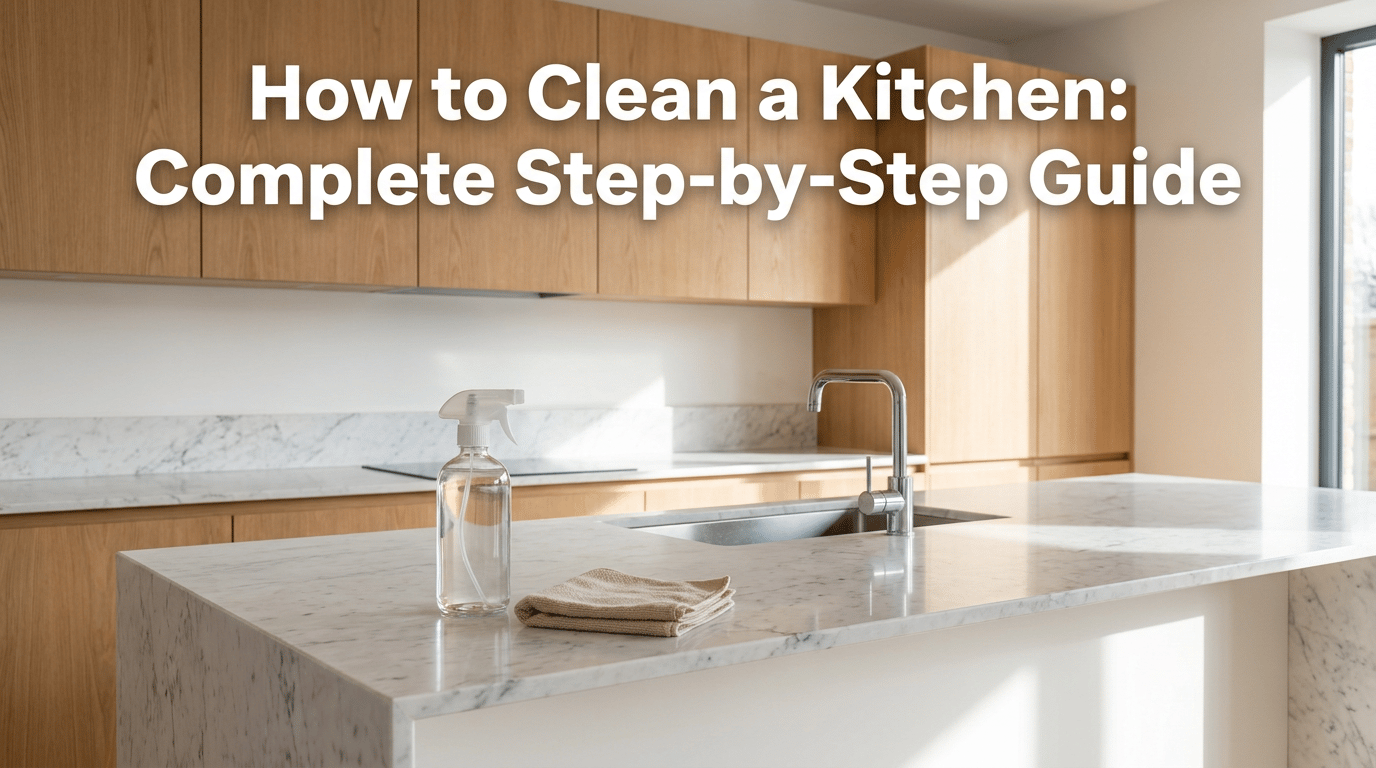 How to Clean a Kitchen: Complete Step-by-Step Guide featured image