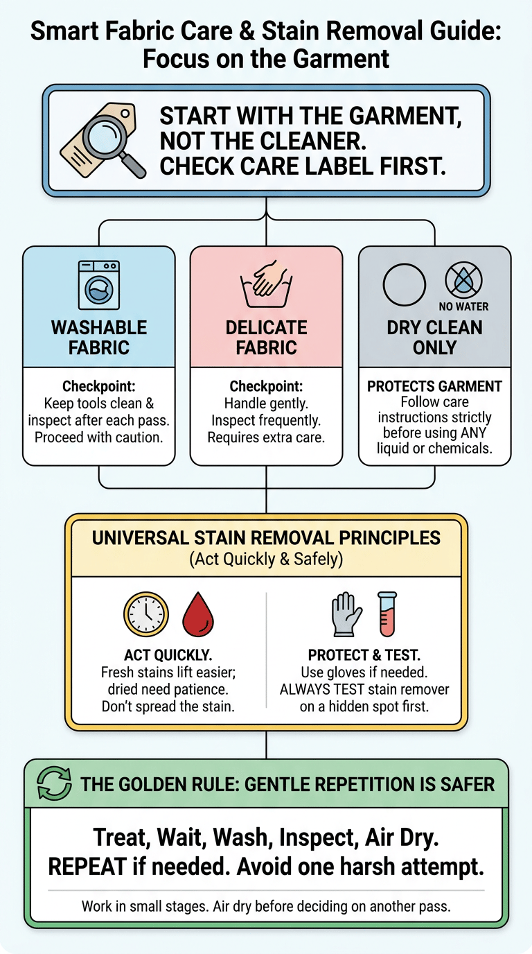 How to Remove Blood Stains from Clothes infographic