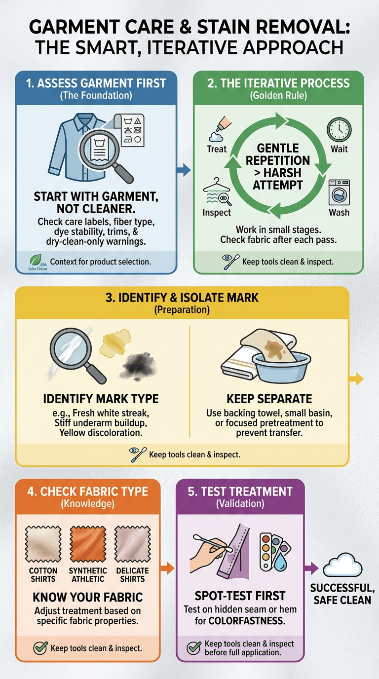 How to Remove Deodorant Stains from Shirts infographic