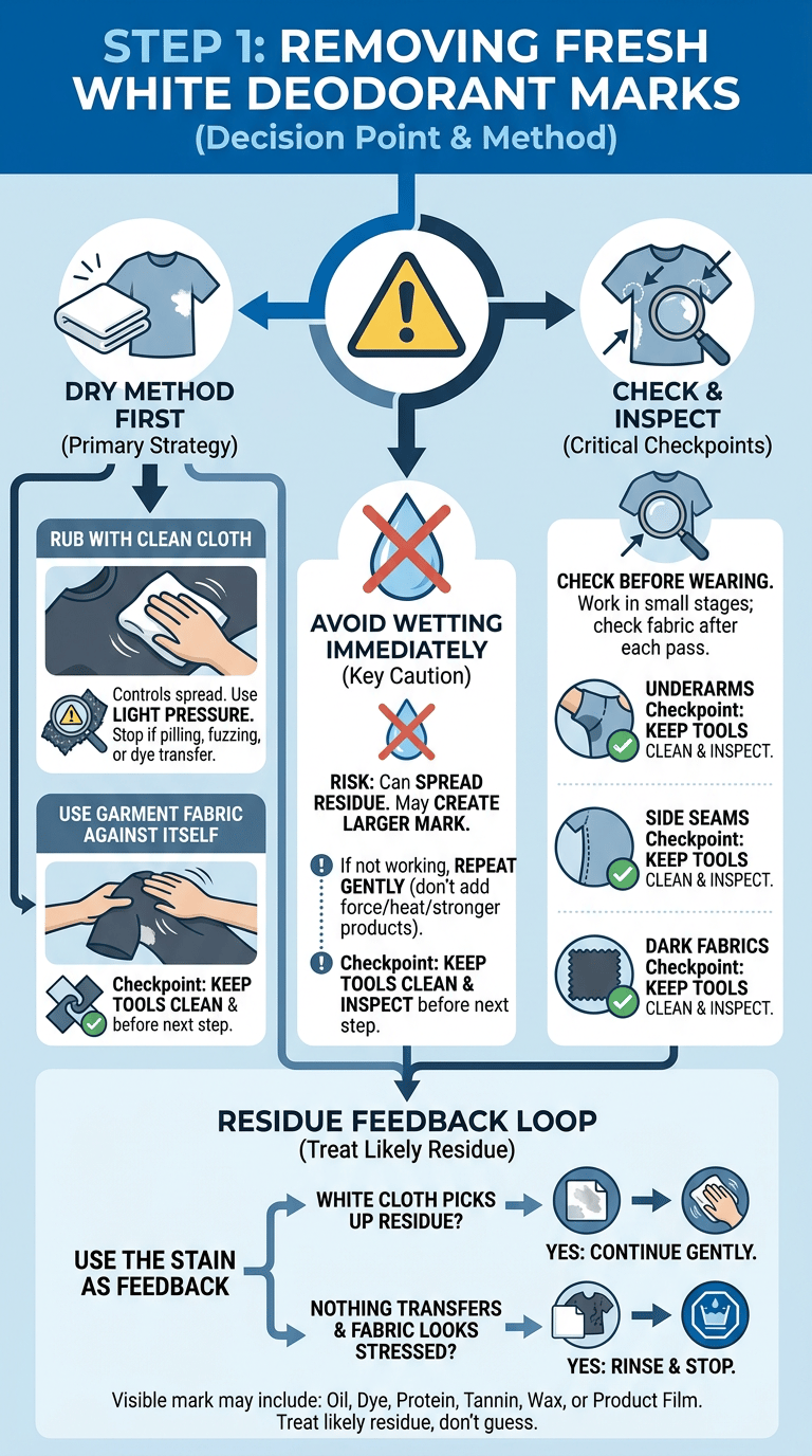How to Remove Deodorant Stains from Shirts infographic