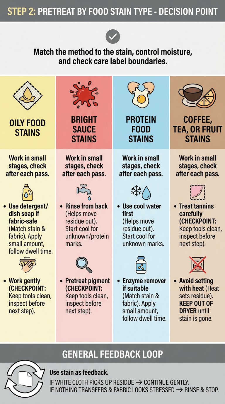 How to Remove Food Stains from Clothes infographic