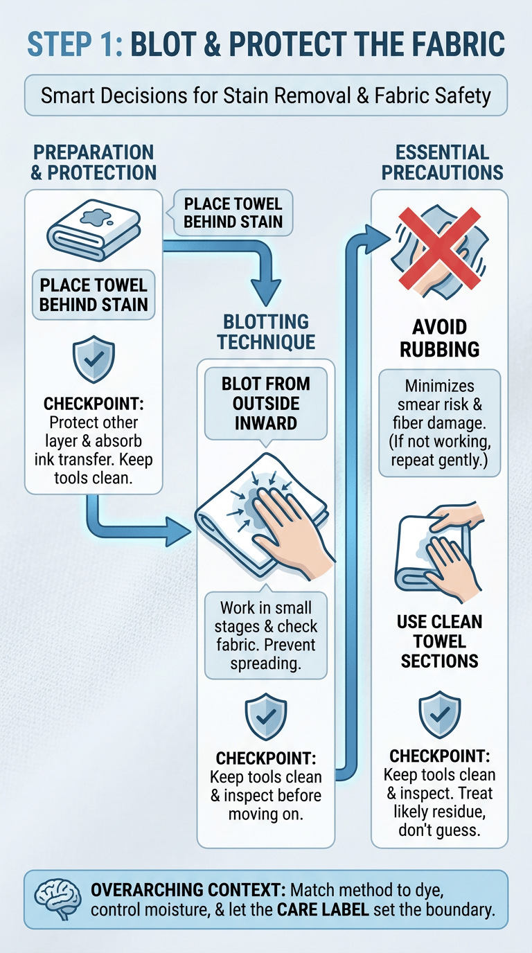 How to Remove Ink Stains from Clothes infographic