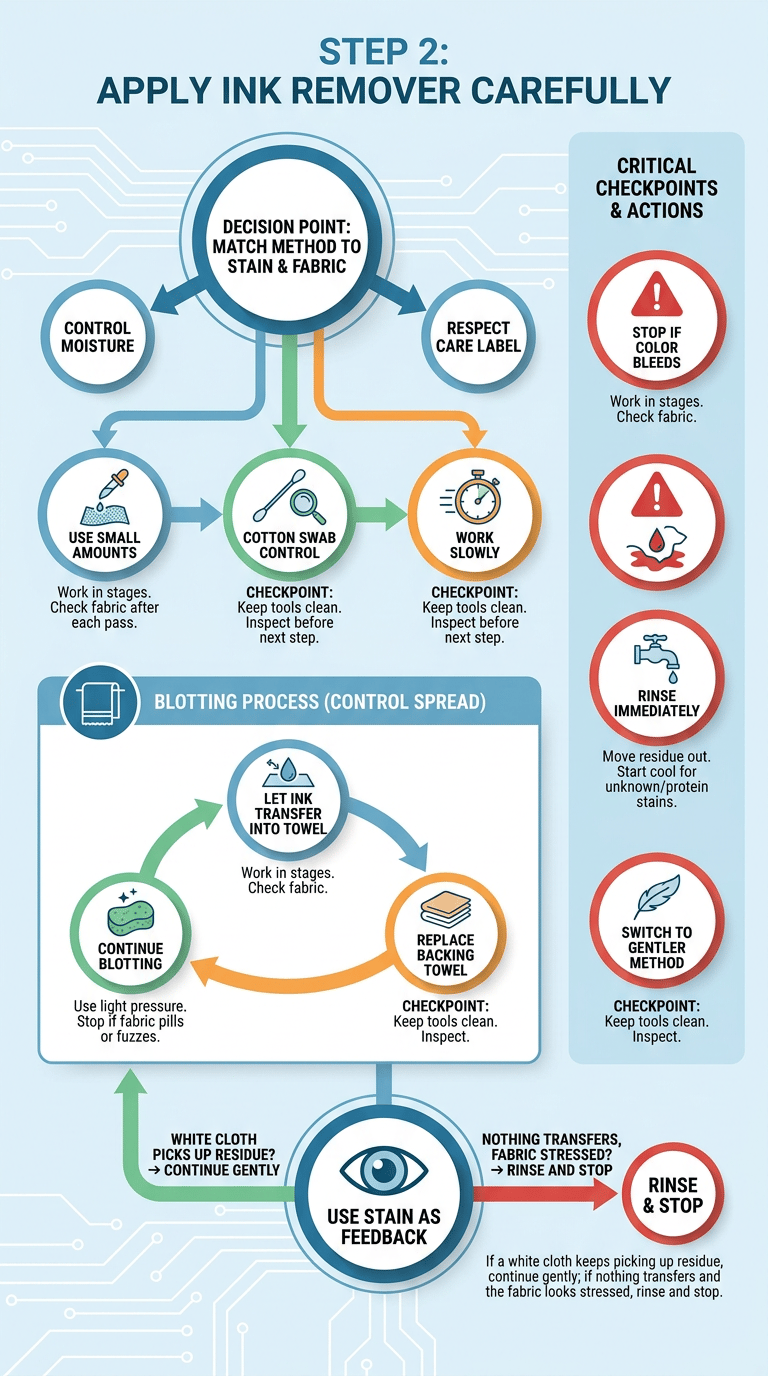 How to Remove Ink Stains from Clothes infographic