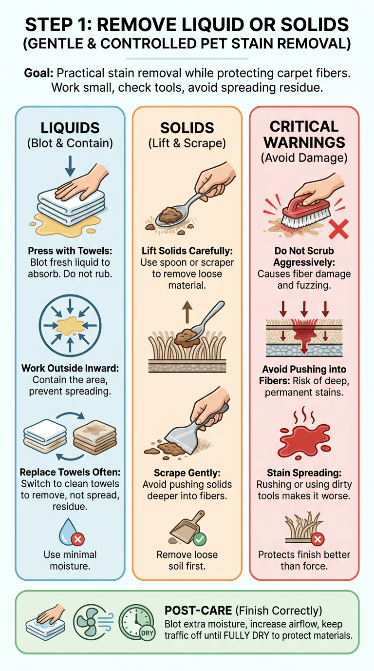How to Remove Pet Stains from Carpet infographic