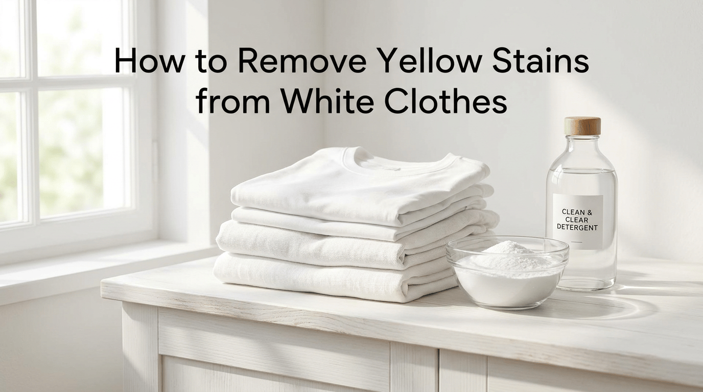How to Remove Yellow Stains from White Clothes featured image