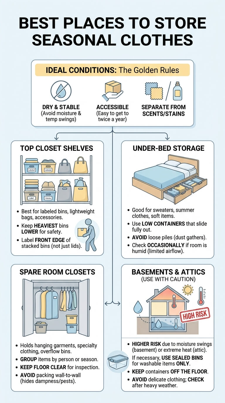 How to Store Seasonal Clothes infographic 29