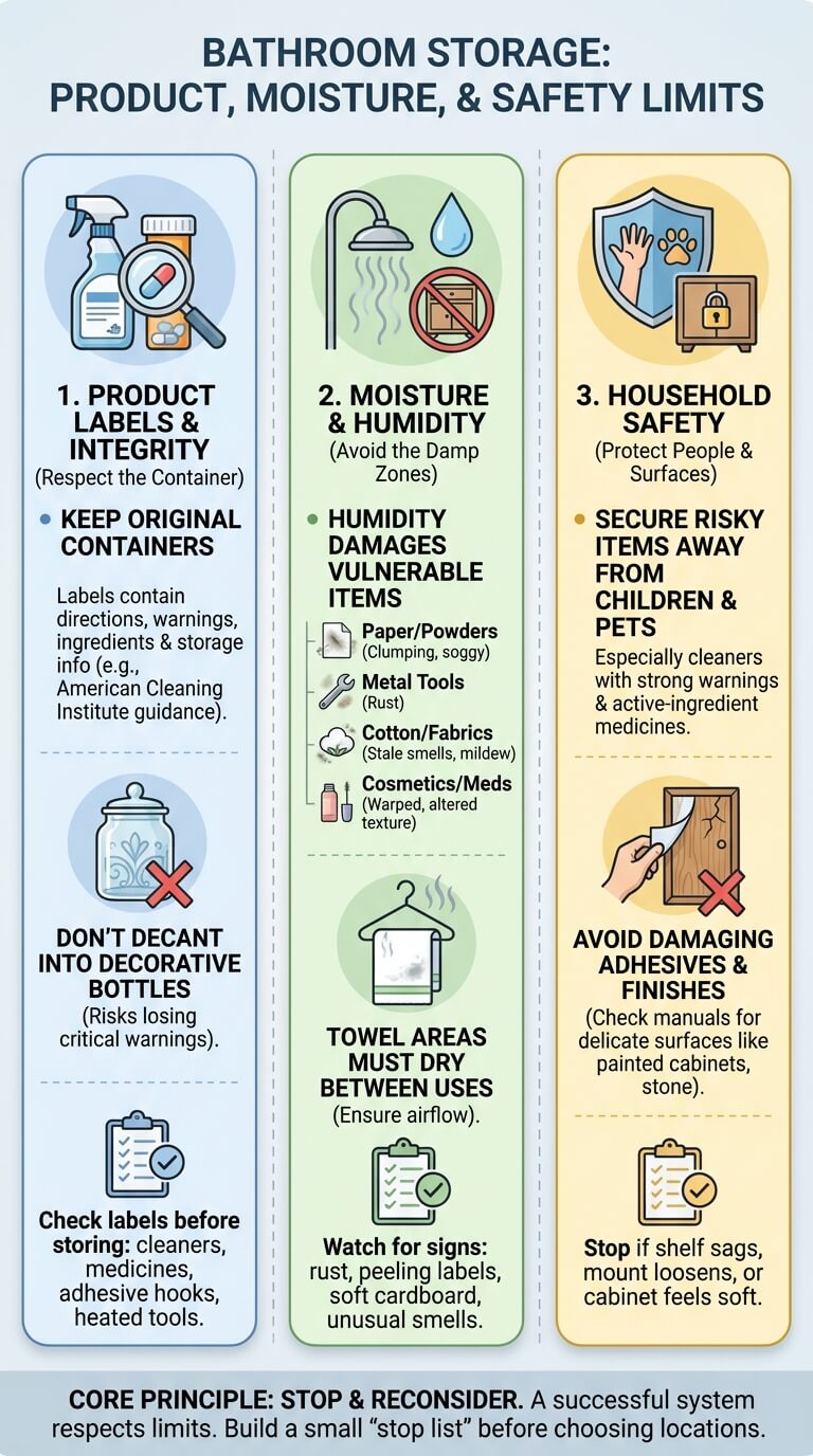 Bathroom Storage Organization Guide infographic full article