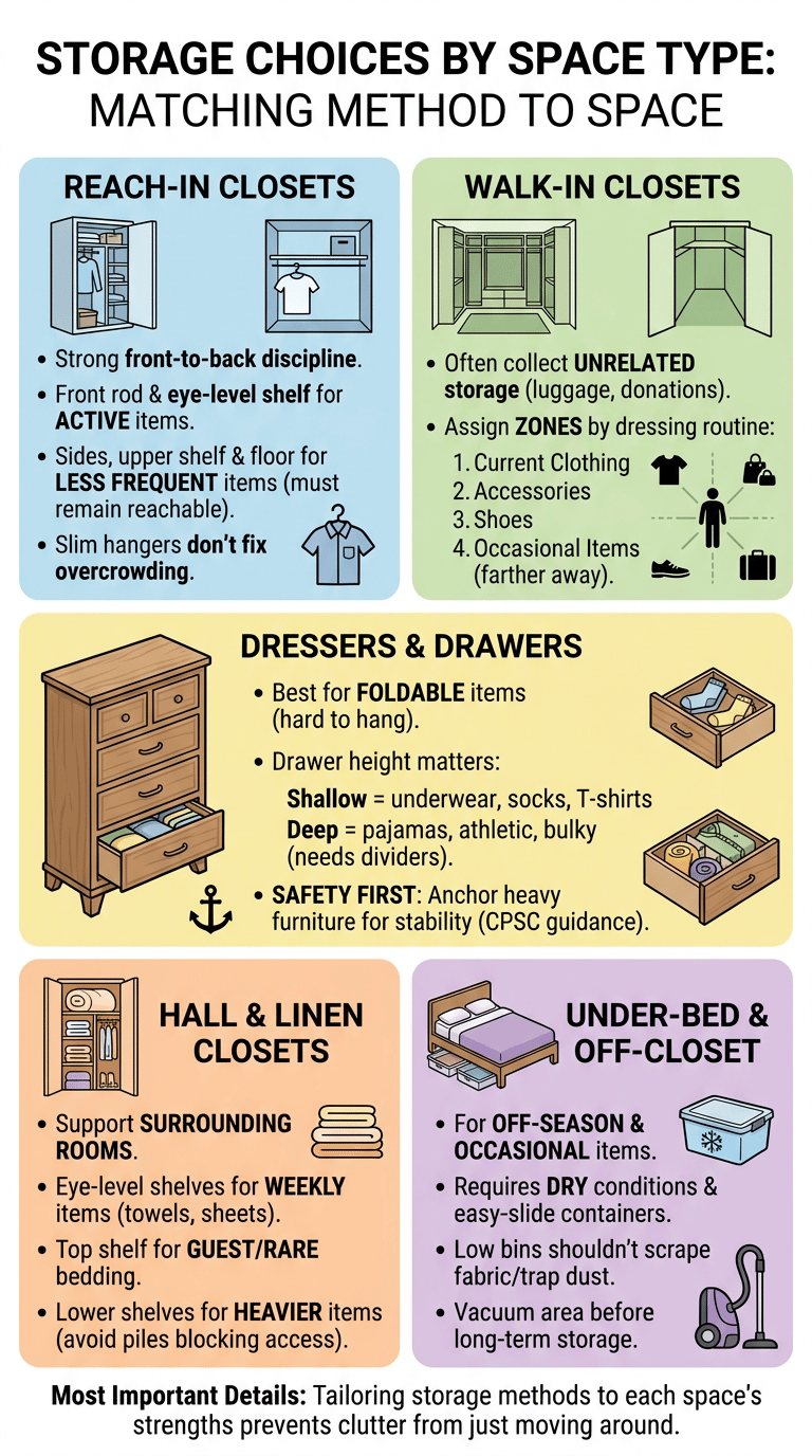 Closet Organization and Clothing Storage Guide infographic section 3