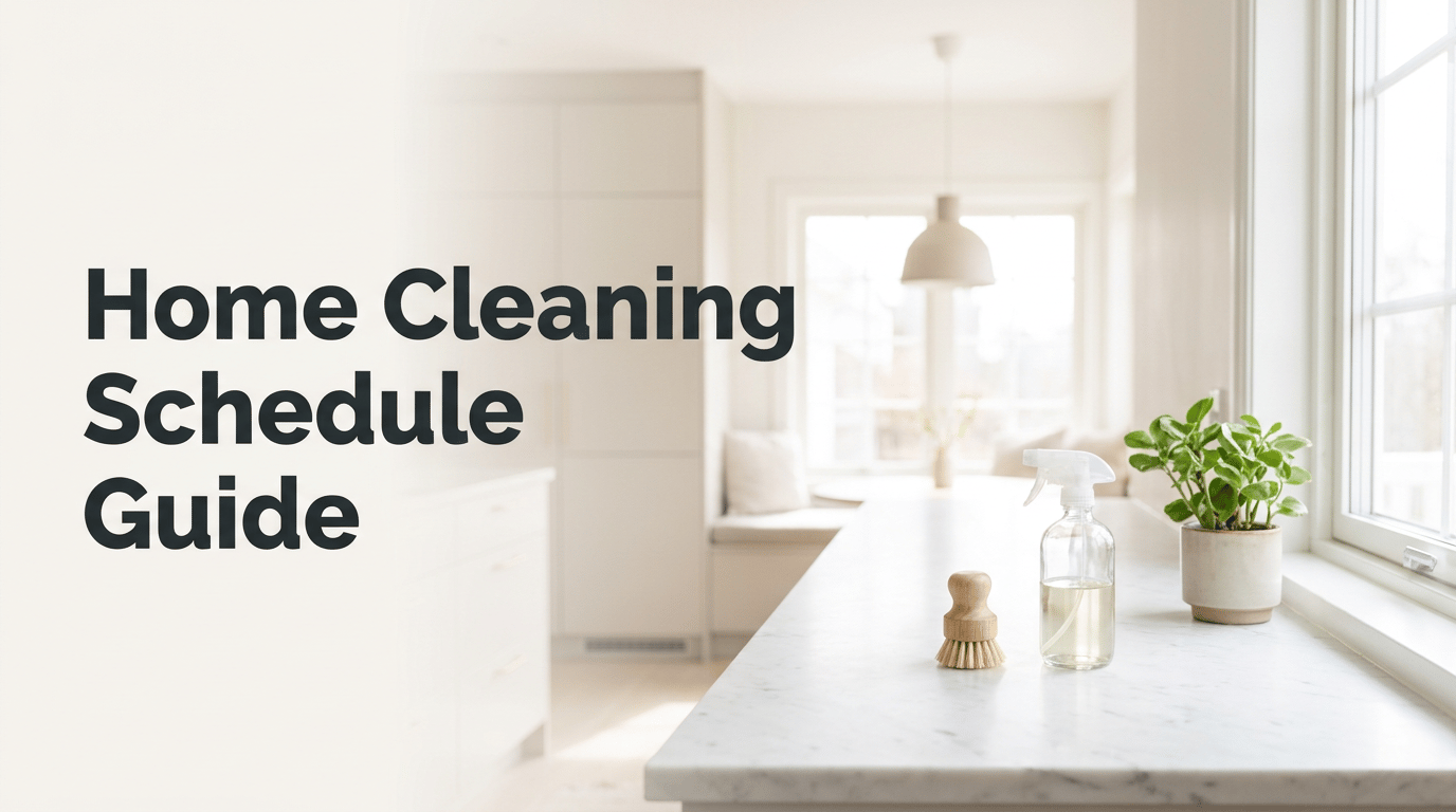 Home Cleaning Schedule Guide featured image