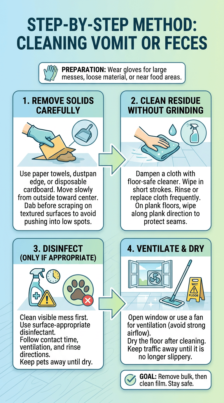 How to Clean Pet Accidents on Hard Floors infographic section 2