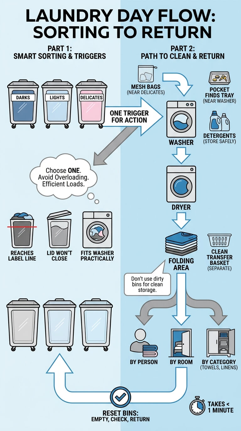 Build a Laundry Day Flow Around Sorting