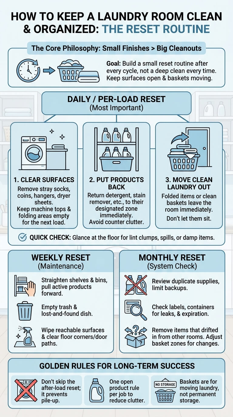 How to Keep a Laundry Room Clean and Organized