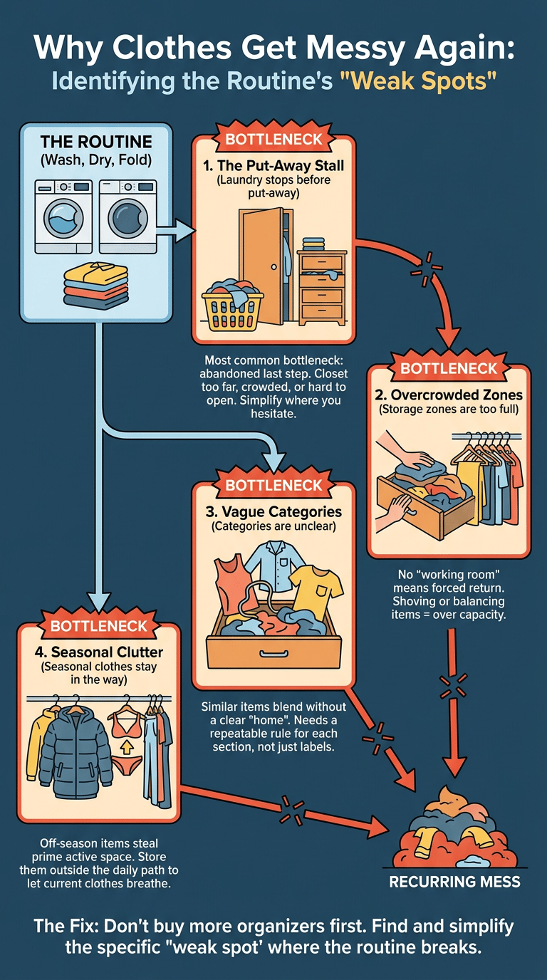 Why Clothes Get Messy Again