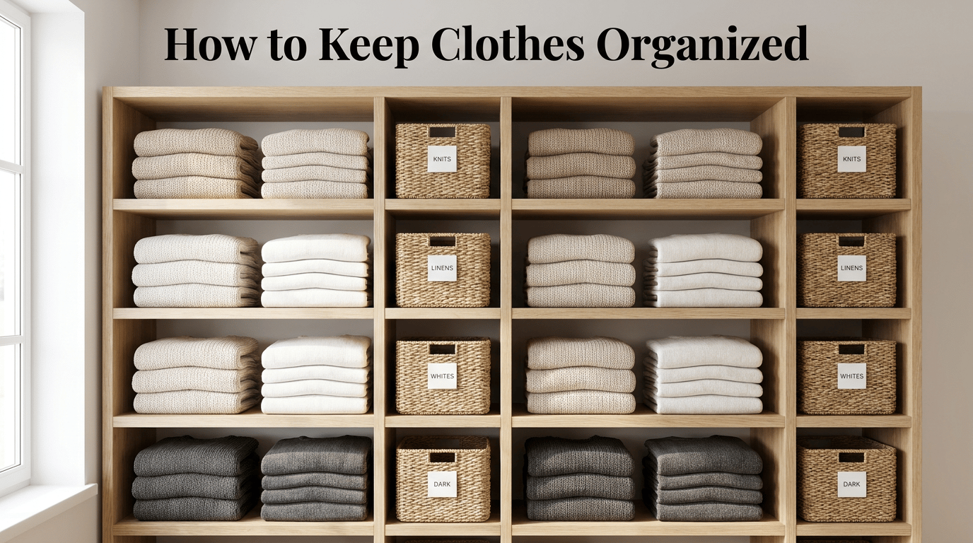How to Keep Clothes Organized