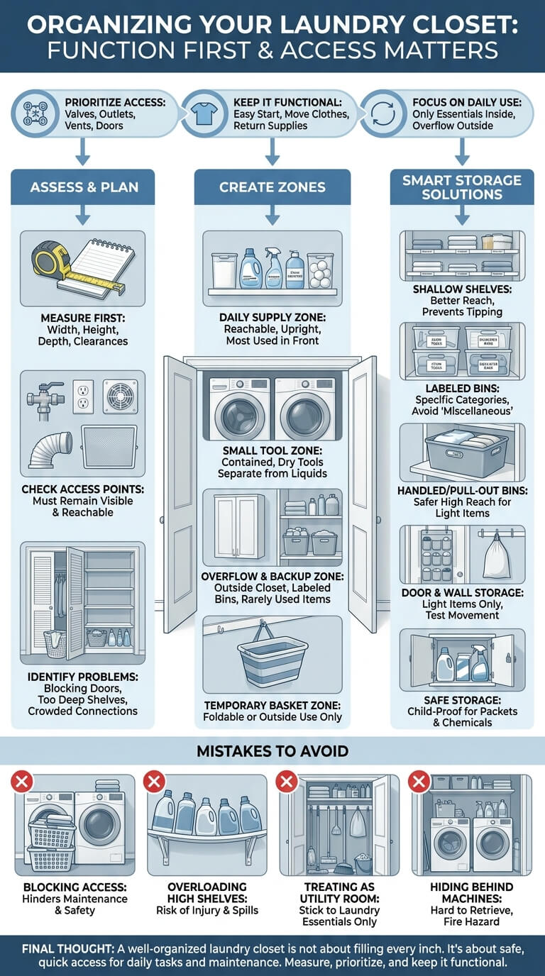 How to Organize a Laundry Closet