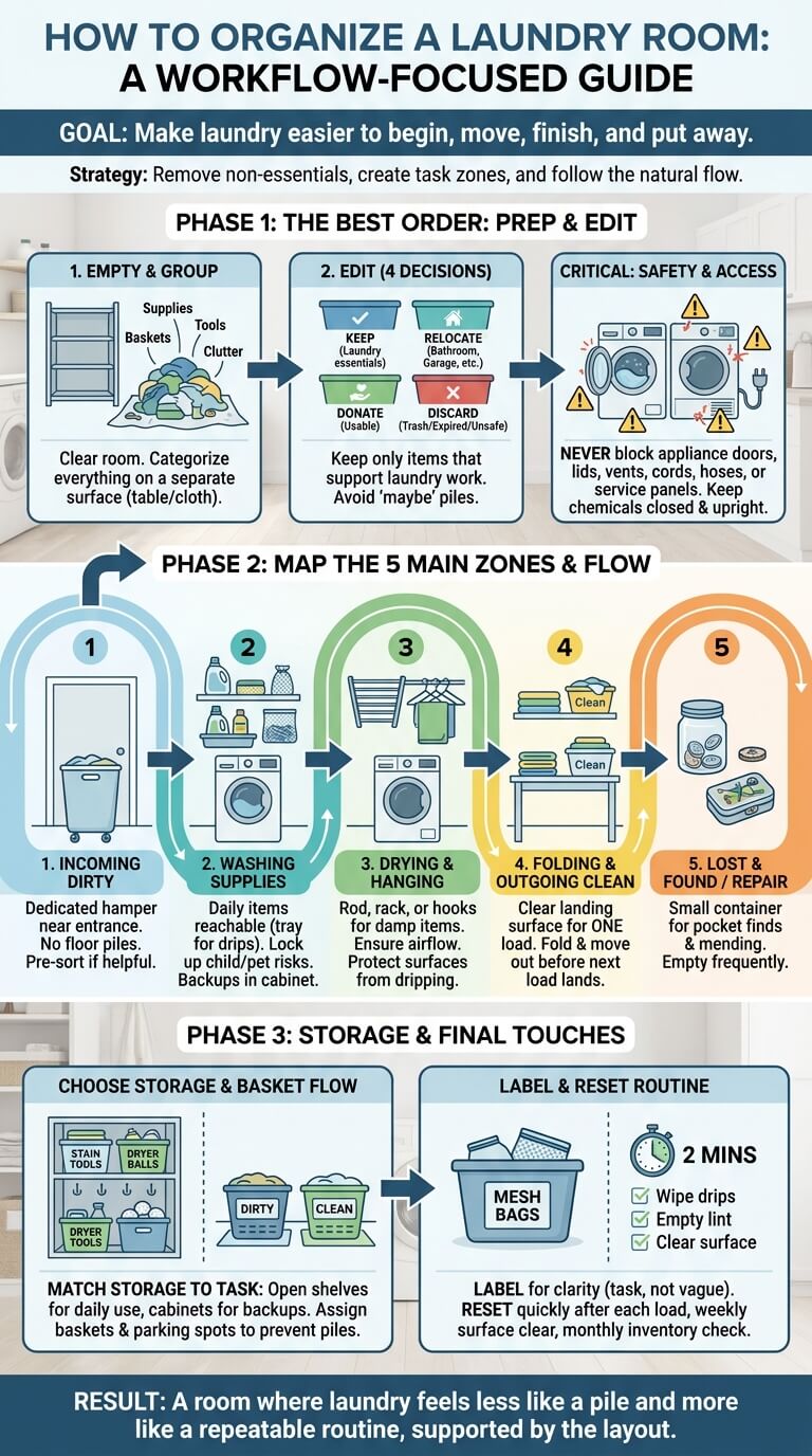 How to Organize a Laundry Room