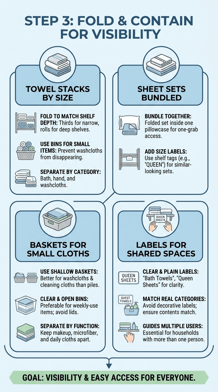 How to Organize a Linen Closet infographic section 3