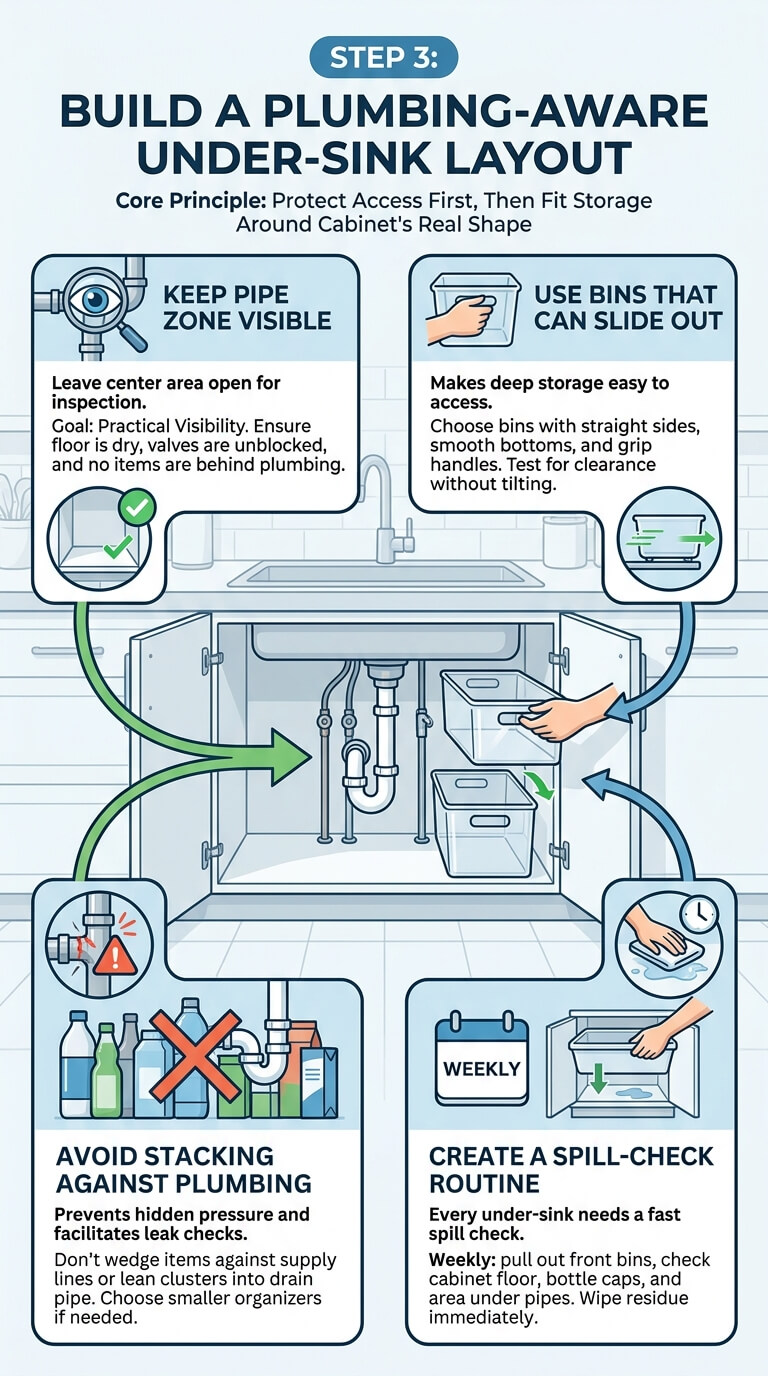 Build a Plumbing-Aware Under-Sink Layout