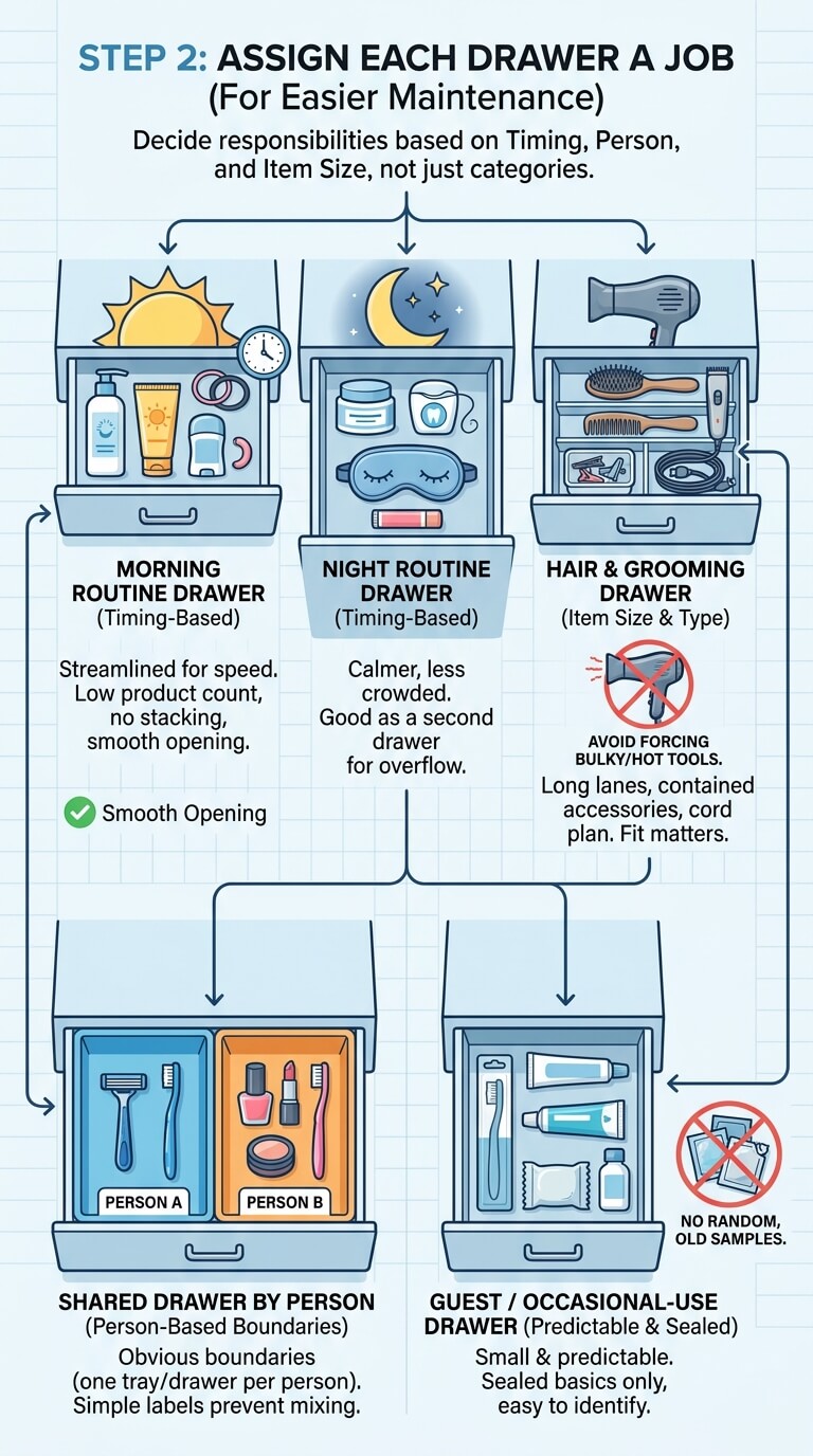 Assign Each Drawer a Job