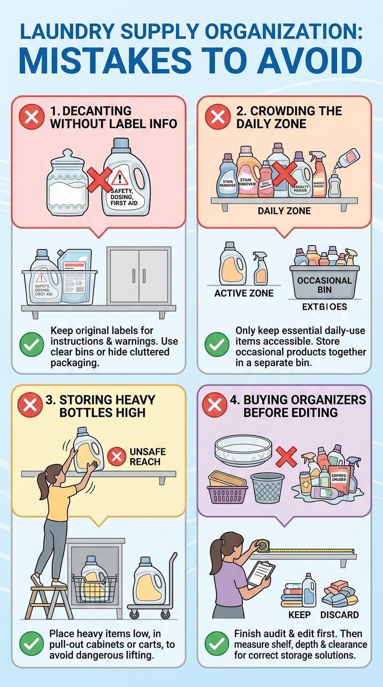 Mistakes to Avoid With Laundry Supply Organization
