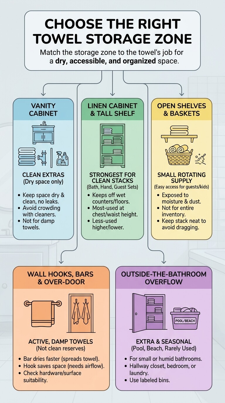 Choose the Right Towel Storage Zone