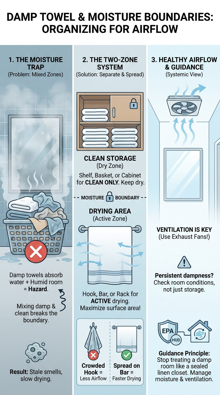 Damp Towel and Moisture Boundaries