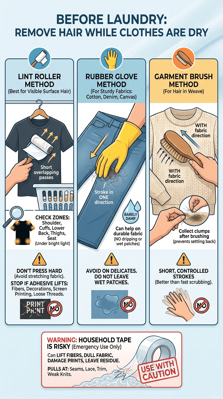 How to Remove Pet Hair from Clothes infographic section 1