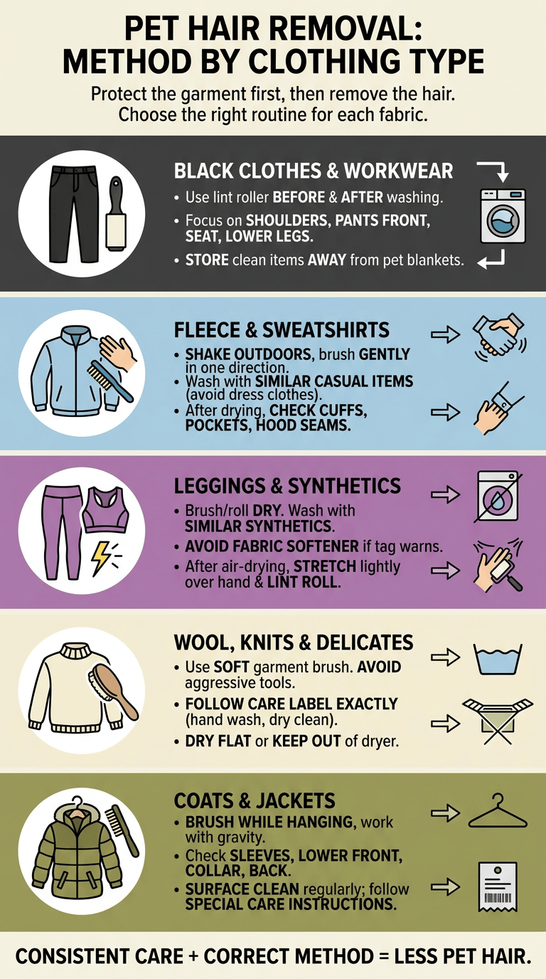 How to Remove Pet Hair from Clothes infographic section 3