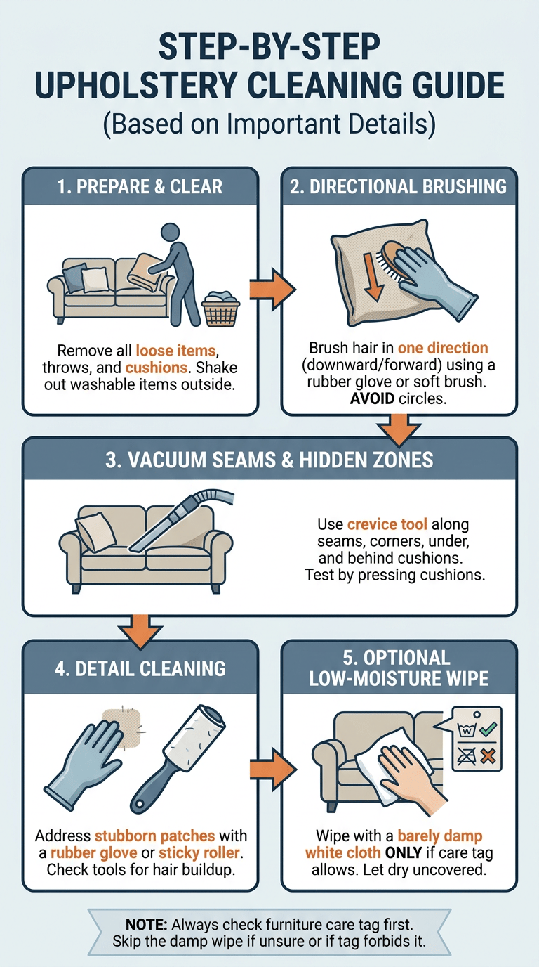How to Remove Pet Hair from Furniture infographic section 2