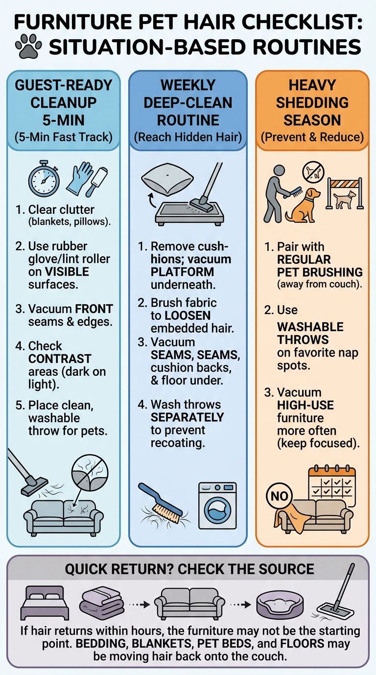 How to Remove Pet Hair from Furniture infographic section 3