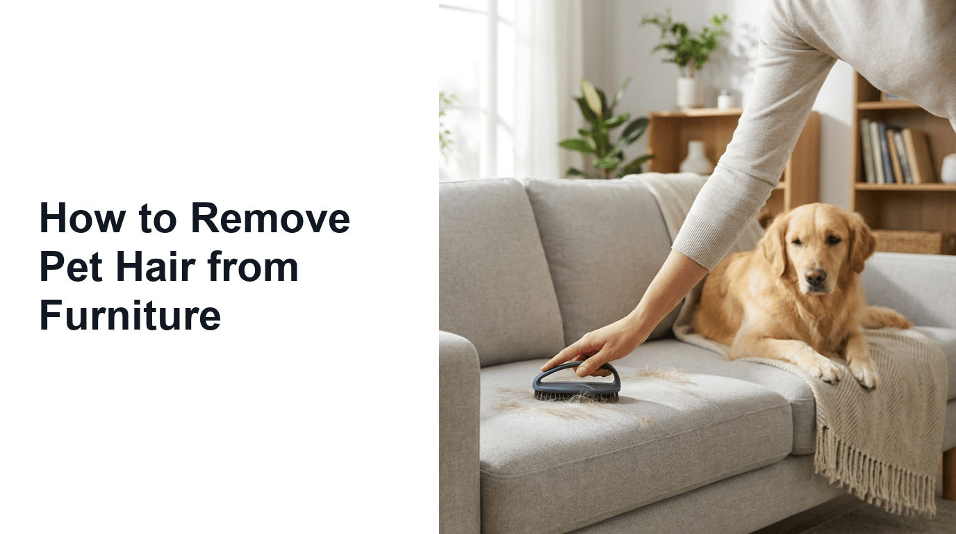How to Remove Pet Hair from Furniture featured image