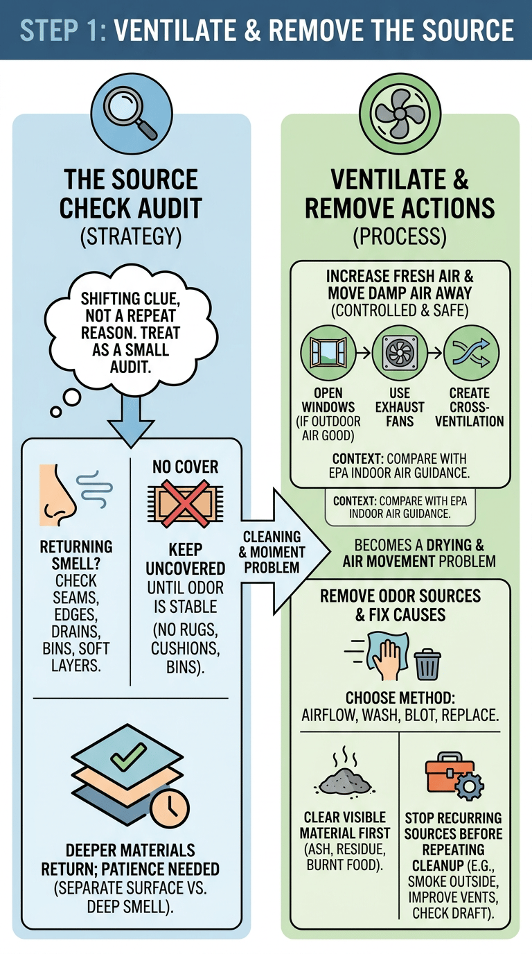 How to Remove Smoke Smell from House infographic section 1