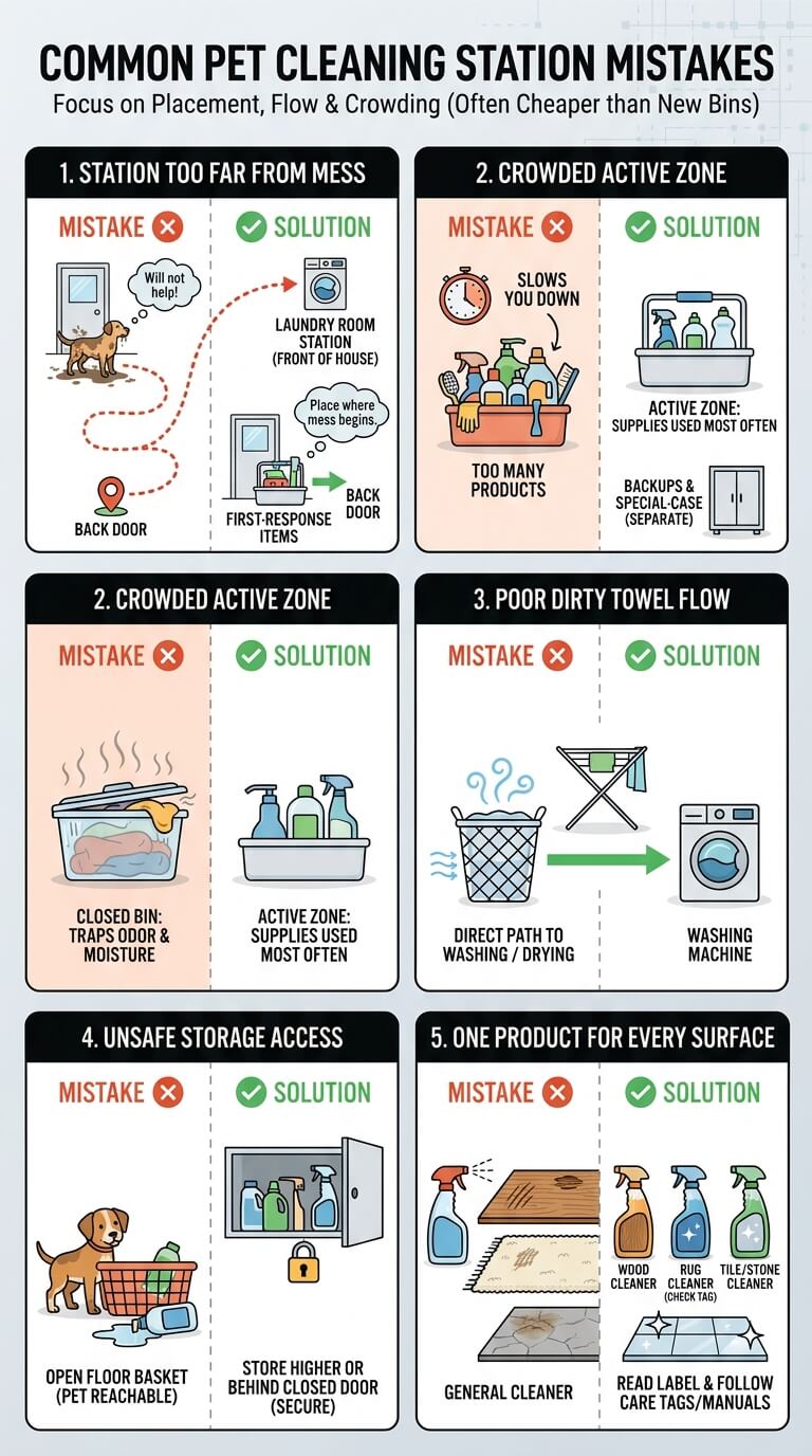 Common Pet Cleaning Station Mistakes
