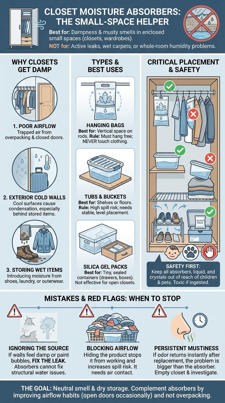 Moisture Absorbers for Closets