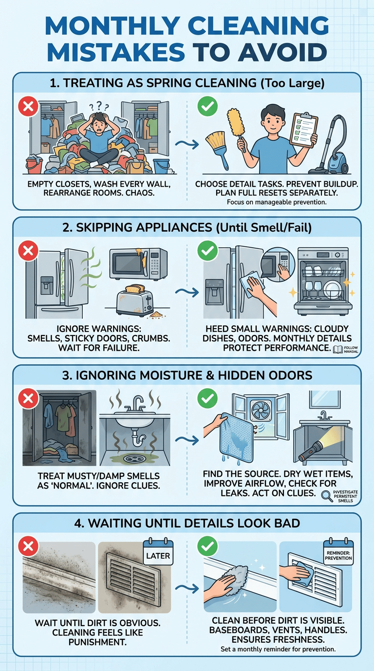 Monthly Home Cleaning Checklist infographic section 3