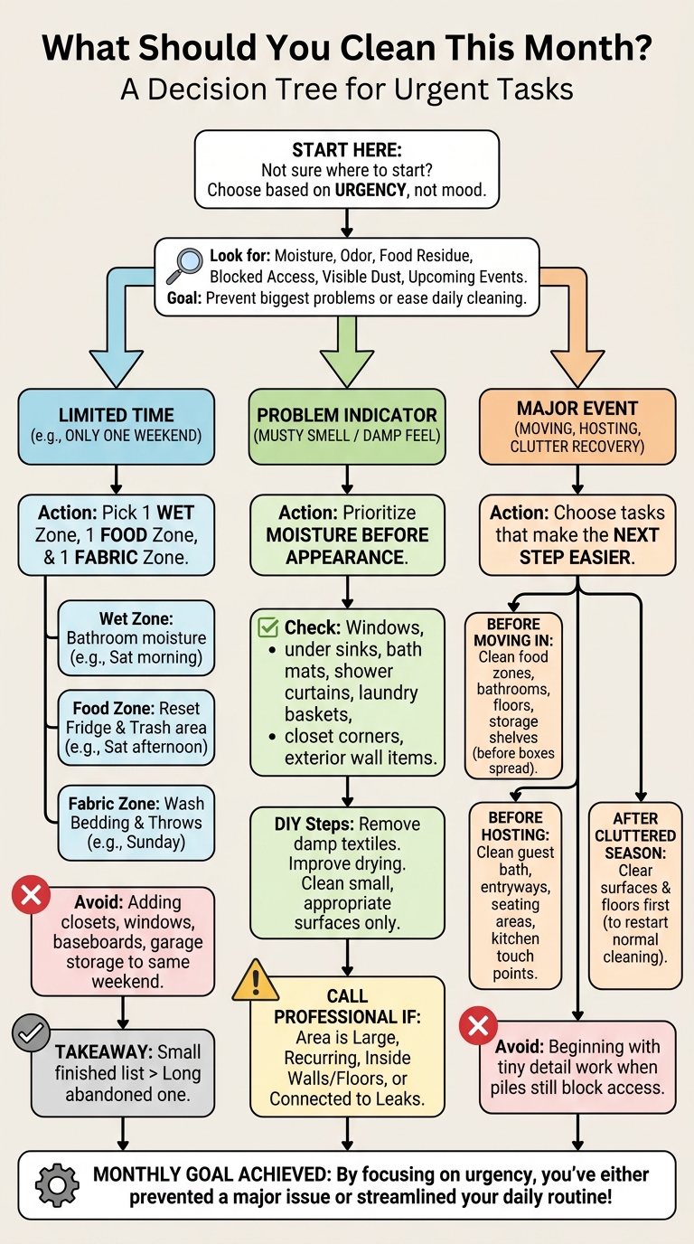 Decision Tree: What Should You Clean This Month?