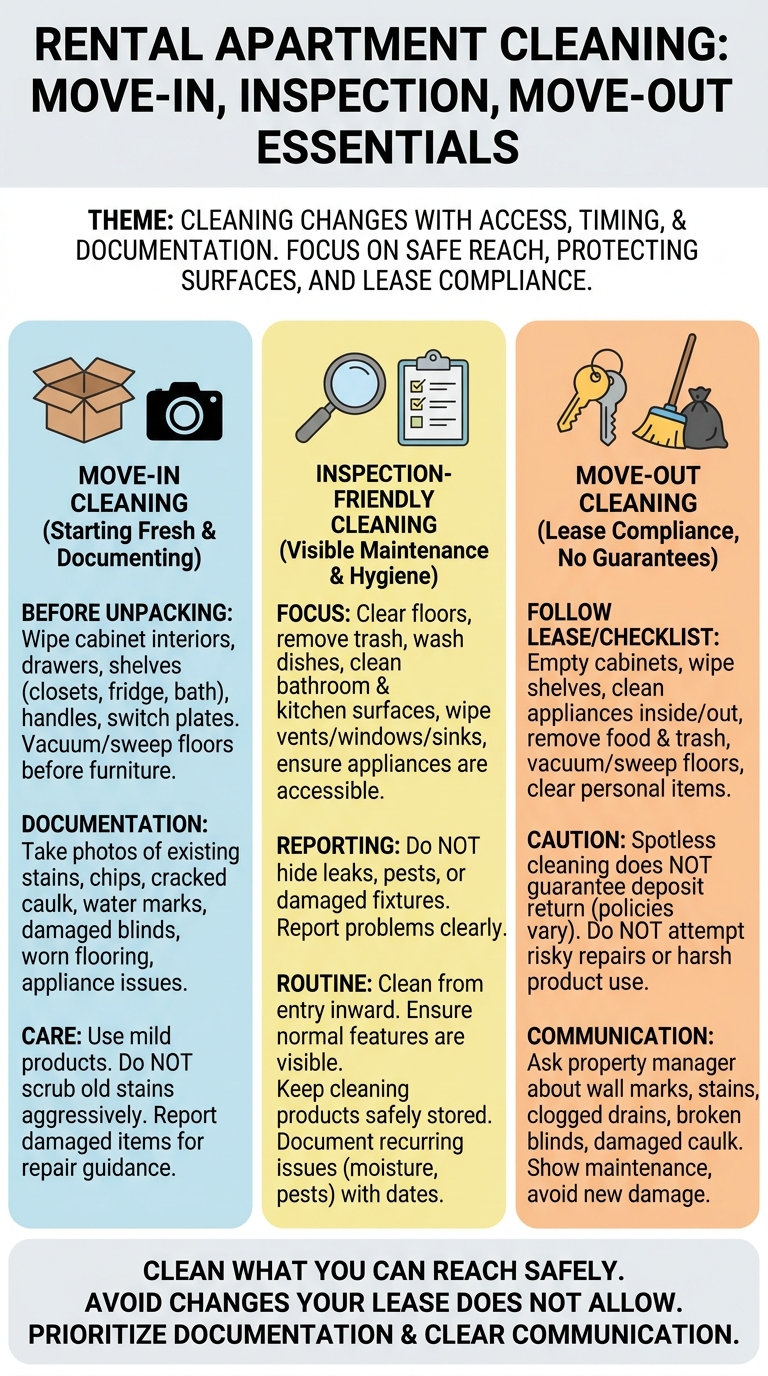 Move-In, Move-Out, and Inspection-Friendly Cleaning
