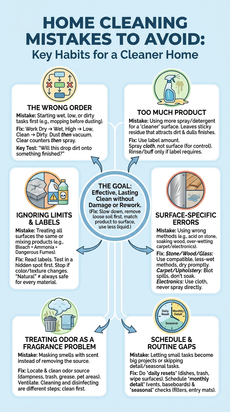 The Biggest Cleaning Mistakes