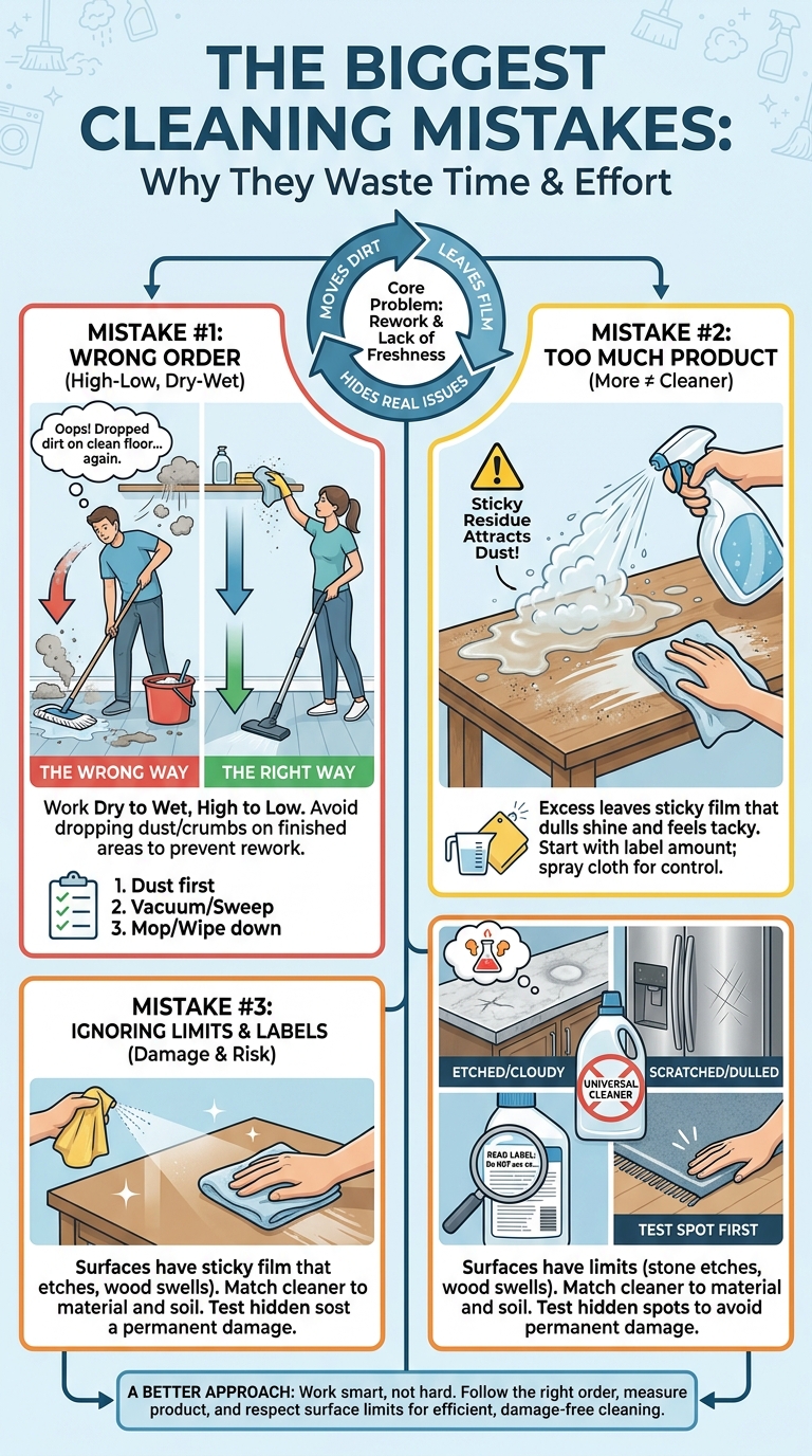 Cleaning Mistakes to Avoid at Home