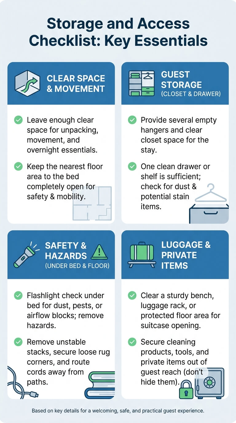Storage and Access Checklist